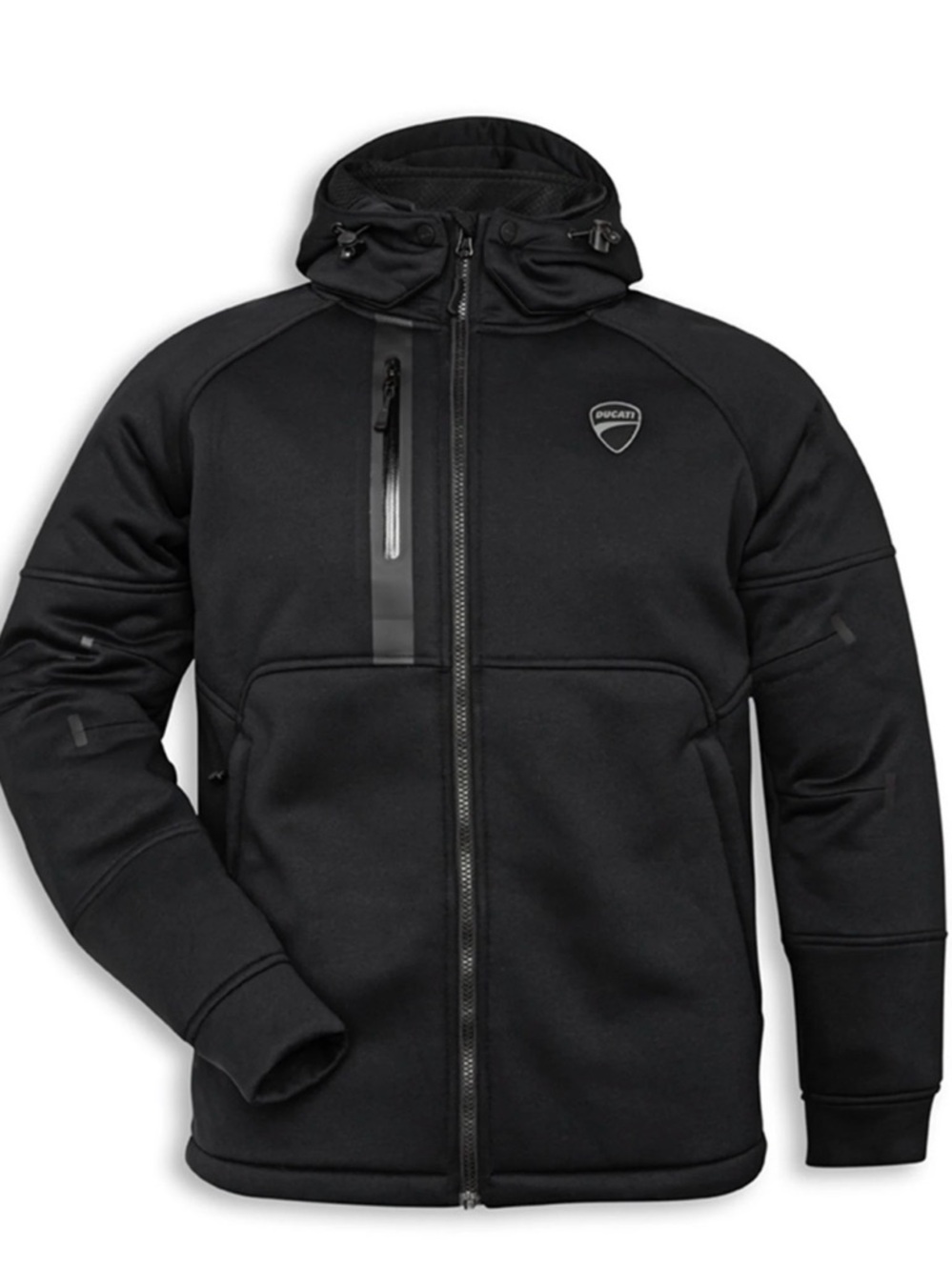 MENS BLACK DUCATI C2 DOWNTOWN TECHNICAL SWEATSHIRT/RIDING JACKET
